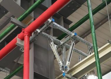 长汀该抗震支架的整体式支吊架结构协调性好